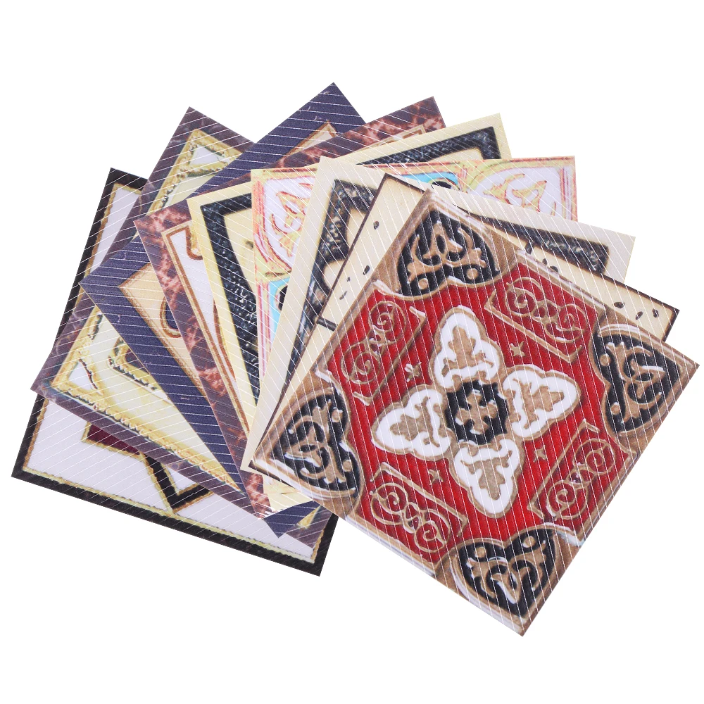 Диагональная наклейка для пола 10/15 шт. самоклеящаяся керамическая плитка из ПВХ