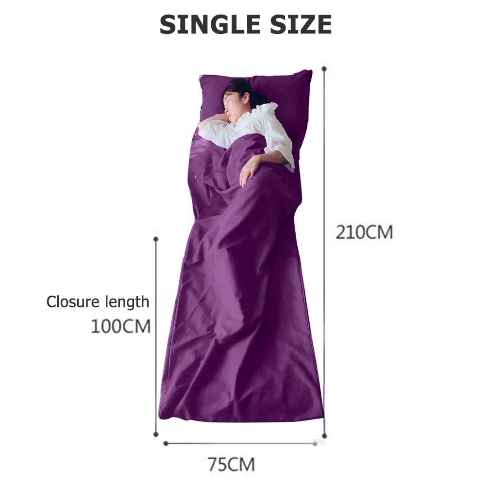 

Outdoor Camping Sleeping Bag Ultralight Hotel Travel Anti Dirty Sleep Sack Pouch Travelling Easy Carrying Portable Parts