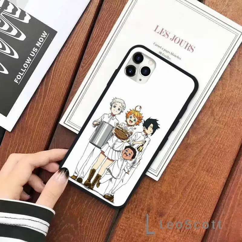 

Anime The Promised Neverland Phone Case for iPhone 11 12 pro XS MAX 8 7 6 6S Plus X 5S SE 2020 XR Soft silicone