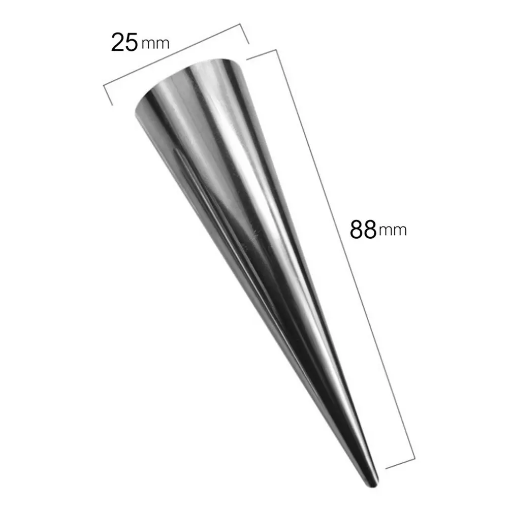Stainless Steel Non-stick Baking Cone DIY Spiral Croissants Tube Horn Pastry Roller Cake Mold Kitchen Bakeware | Дом и сад