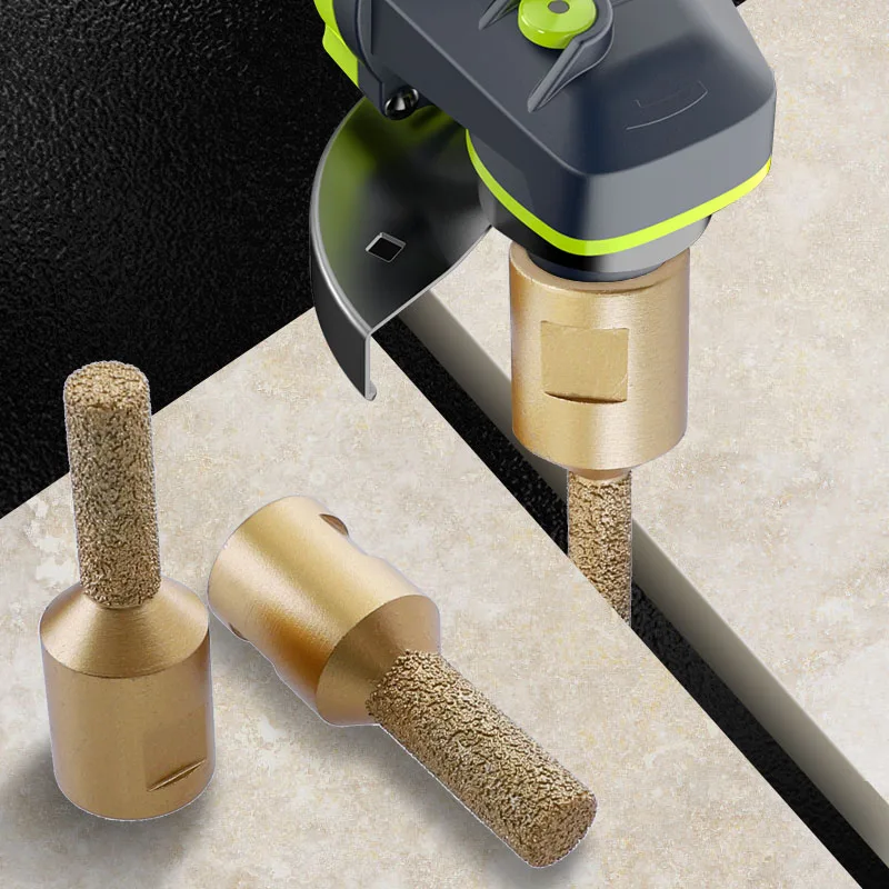 

Угловая шлифовальная машина вакуумная Алмазная дрель с пайкой резьба M14 для плитки мрамора керамики кварца камня шов обрезка 8/10/12 мм