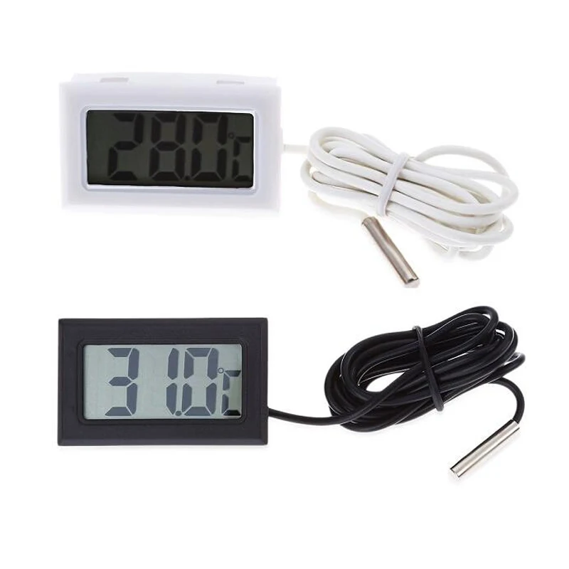 Цифровой термометр с ЖК-дисплеем автомобильный водонепроницаемым датчиком