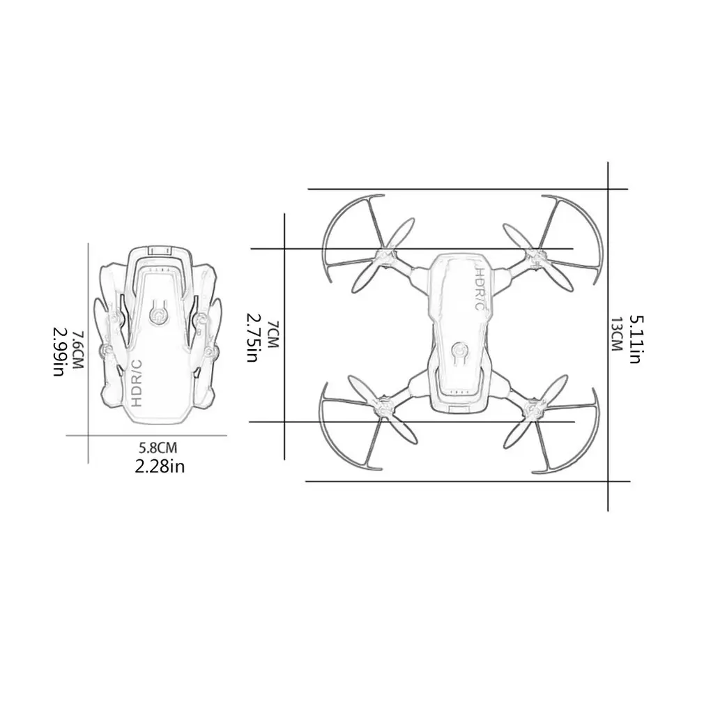 Folding Mini Four-Axis Flight Wide-Angle Fixed Height Wifi Aerial Photography 200 000/300 000/500 000 Uav Standard Version |