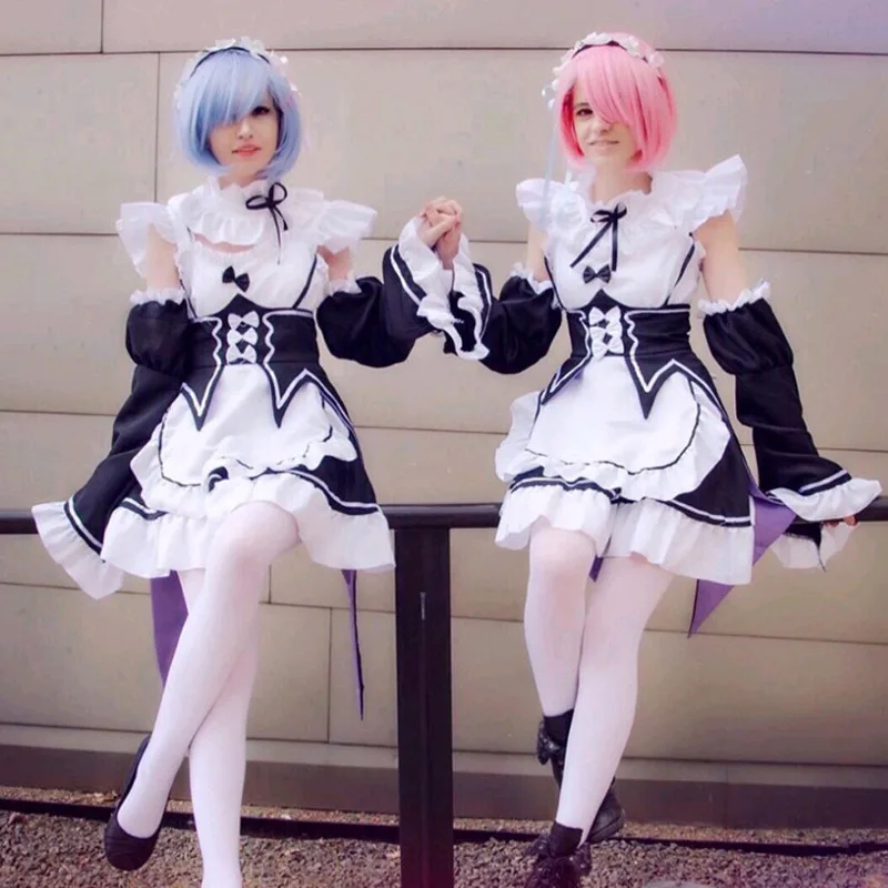 ОЗУ/Рем Косплей Re: Zero Kara Hajimeru Isekai Seikatsu Re Life In A другой мир кавайные сестры горничная