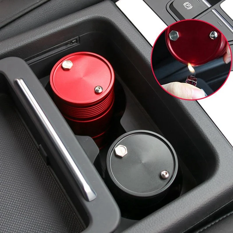Автомобильная металлическая пепельница портативный бездымный контейнер