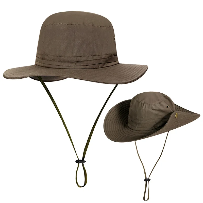 

Men Hiking Sombrero Outdoor Hats For Men Woman Summer Bucket Hats Fishing Wide Brim Hat UV Protection Cap