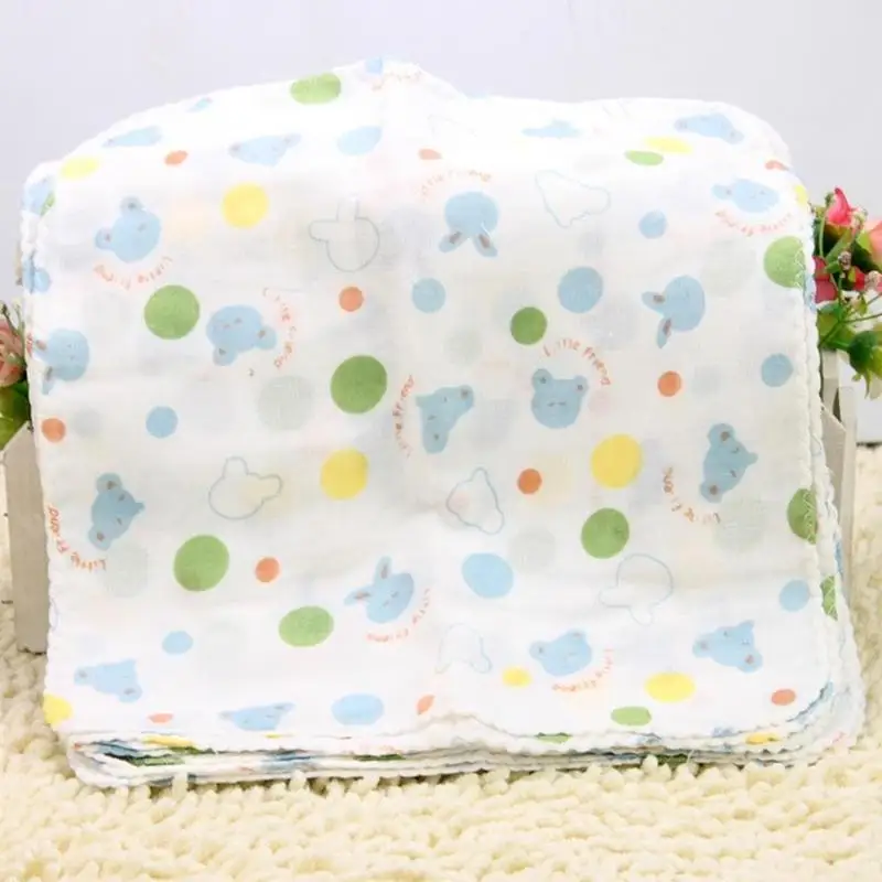 

Kawaii Gauze Muslin Square Cotton Bath Wash Towel Handkerchief Baby