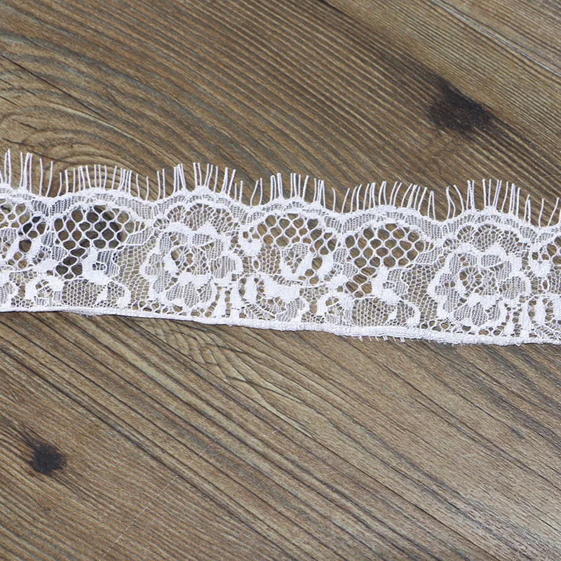 3 ярда 6 см широкий свет розовая кружевная ткань для творчества ресниц кружево