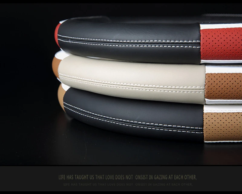 

Suitable for Most Cars, Car Leather Steering Wheel Covers, Car Interior Accessories, Non-slip Steering Wheel Protective Covers