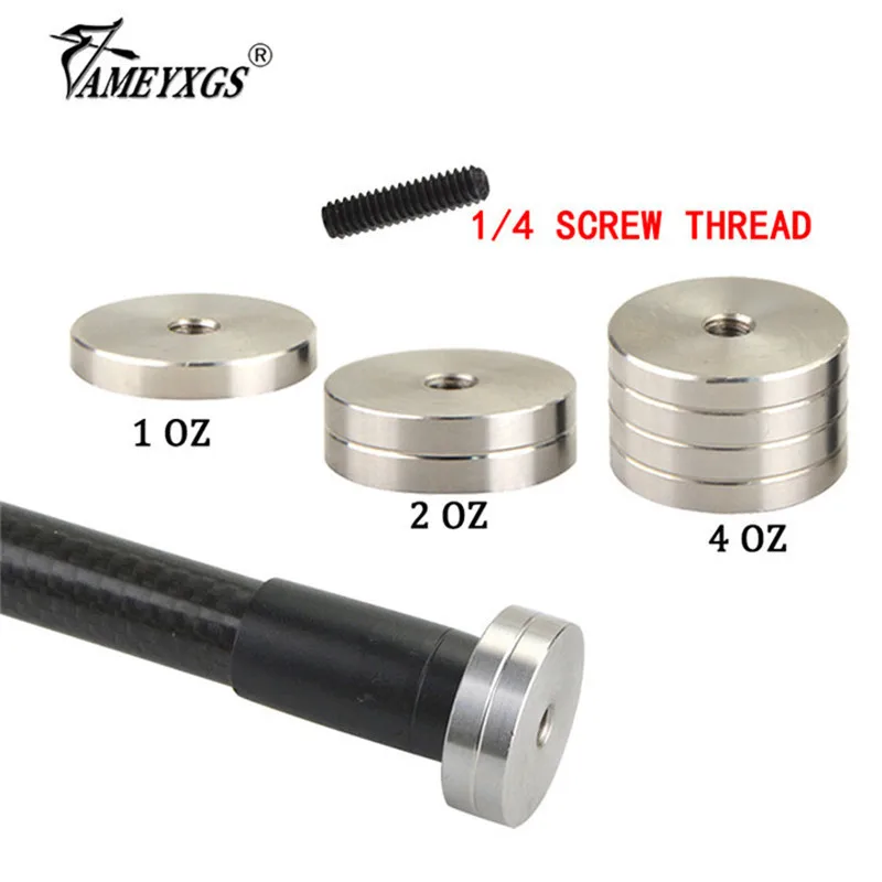 1 унции/2 унции/4 унции стабилизатор для стрельбы из лука вес 1/4 винтовой резьбы