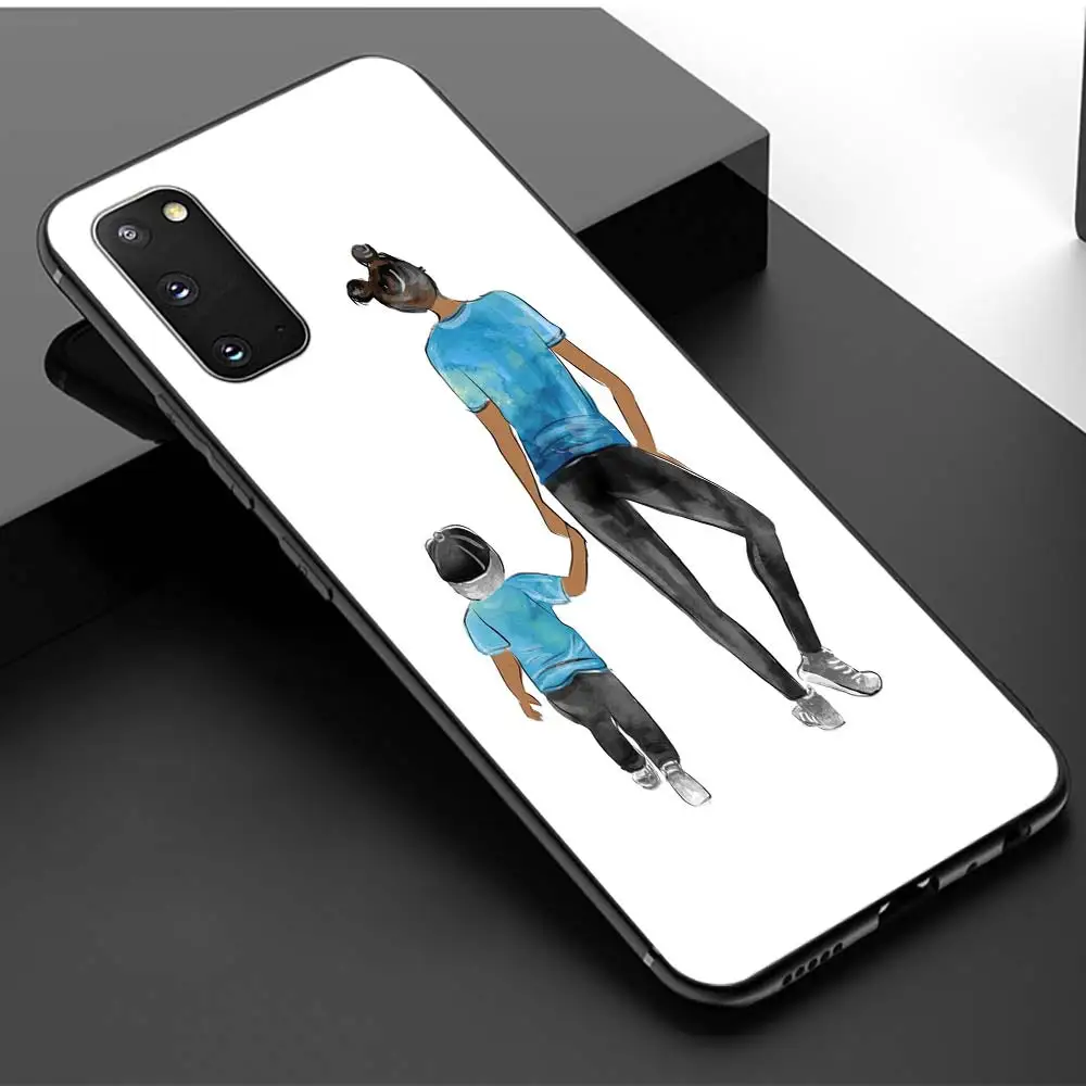 

Woman Fashion Girl Super Mom Baby Phone Case For Samsung Galaxy S20 Ultra S20 FE S10 5G S8 S9 Plus S10e S10 Lite Cover Coque