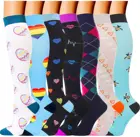 Прямая поставка, компрессионные носки для женщин, от варикозного расширения вен, приблизительно до колена, 30 мм, мужские Компрессионные носки для медсестер