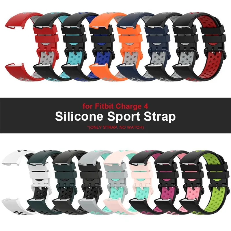 

Silicone Band For Fitbit Charge 4 Wrist Strap For Fitbit Charge 3/3 SE Smart Bracelet Sport Watch Straps Wristband Accessories