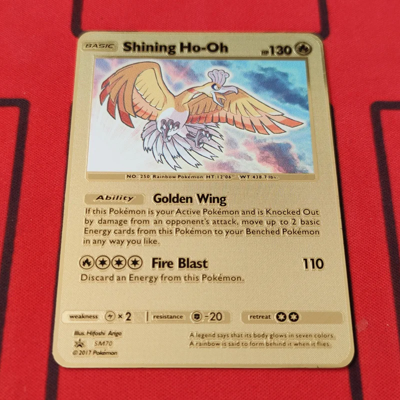 

HOT Game Anime Battle Pokemon Cards Gold Metal GX EX Card Charizard Pikachu Collection Card Action Figure Model Child Toy Gift