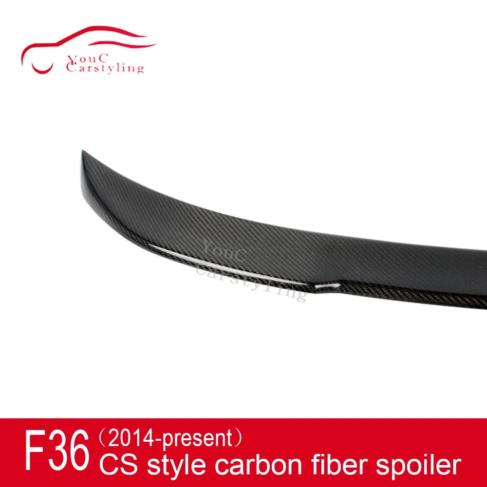 Задний спойлер F36 из углеродного волокна в стиле CS для BMW 4 серии 4-дверного