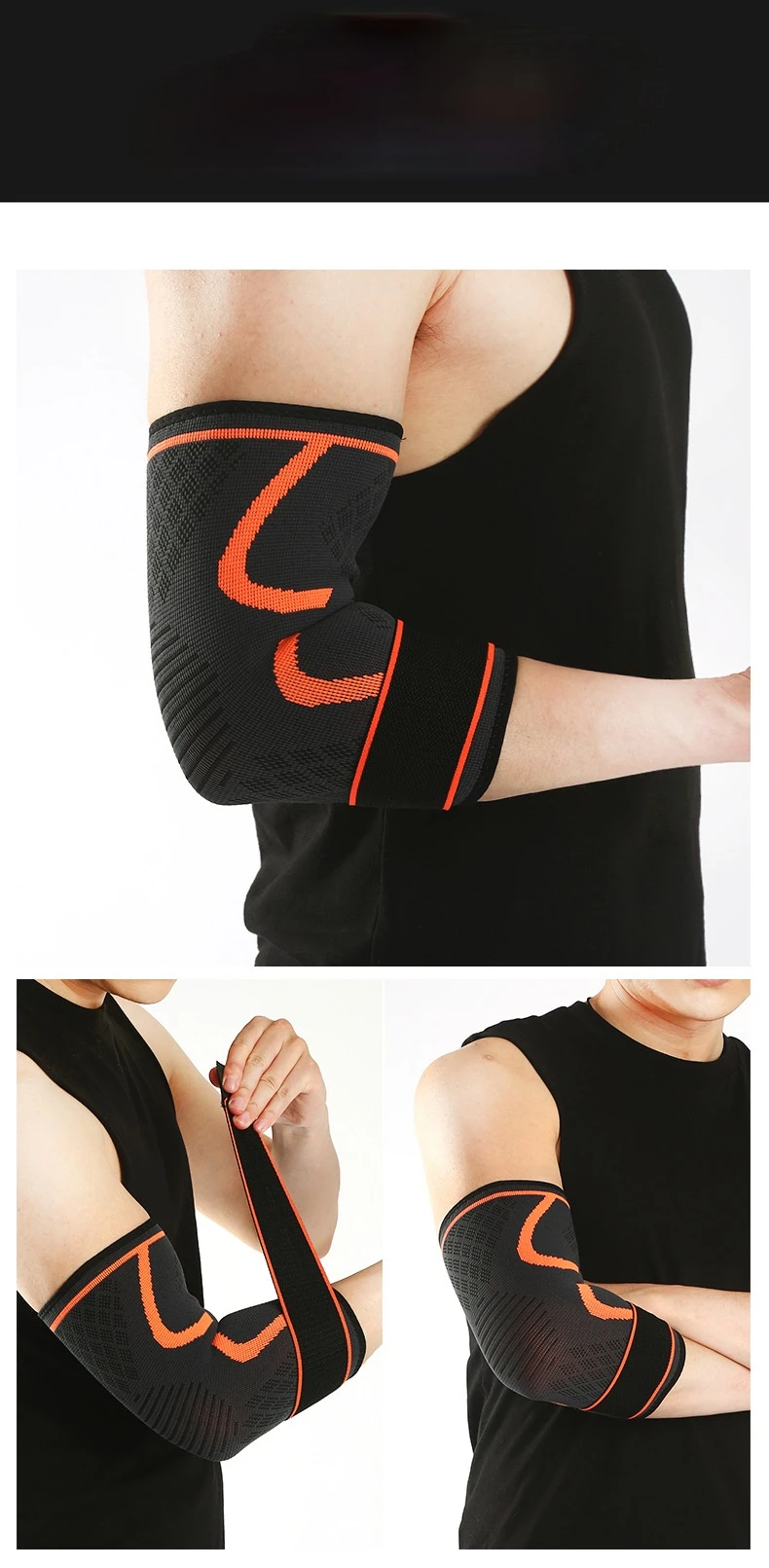 

1 PC Compression Elbow Support Pads Elastic Brace for Men and Women Sports Fitness Protector Arm Sleeves Elbow Brace