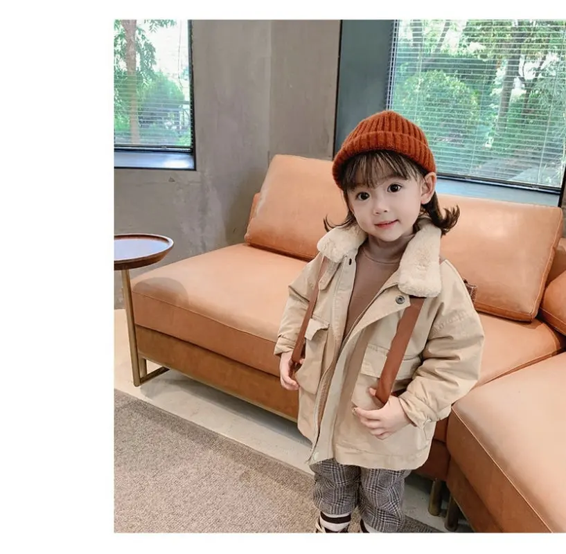 

JO&MI 2020 winter children's new design cotton outerwear, boy and girls fashion coat, kids clothes