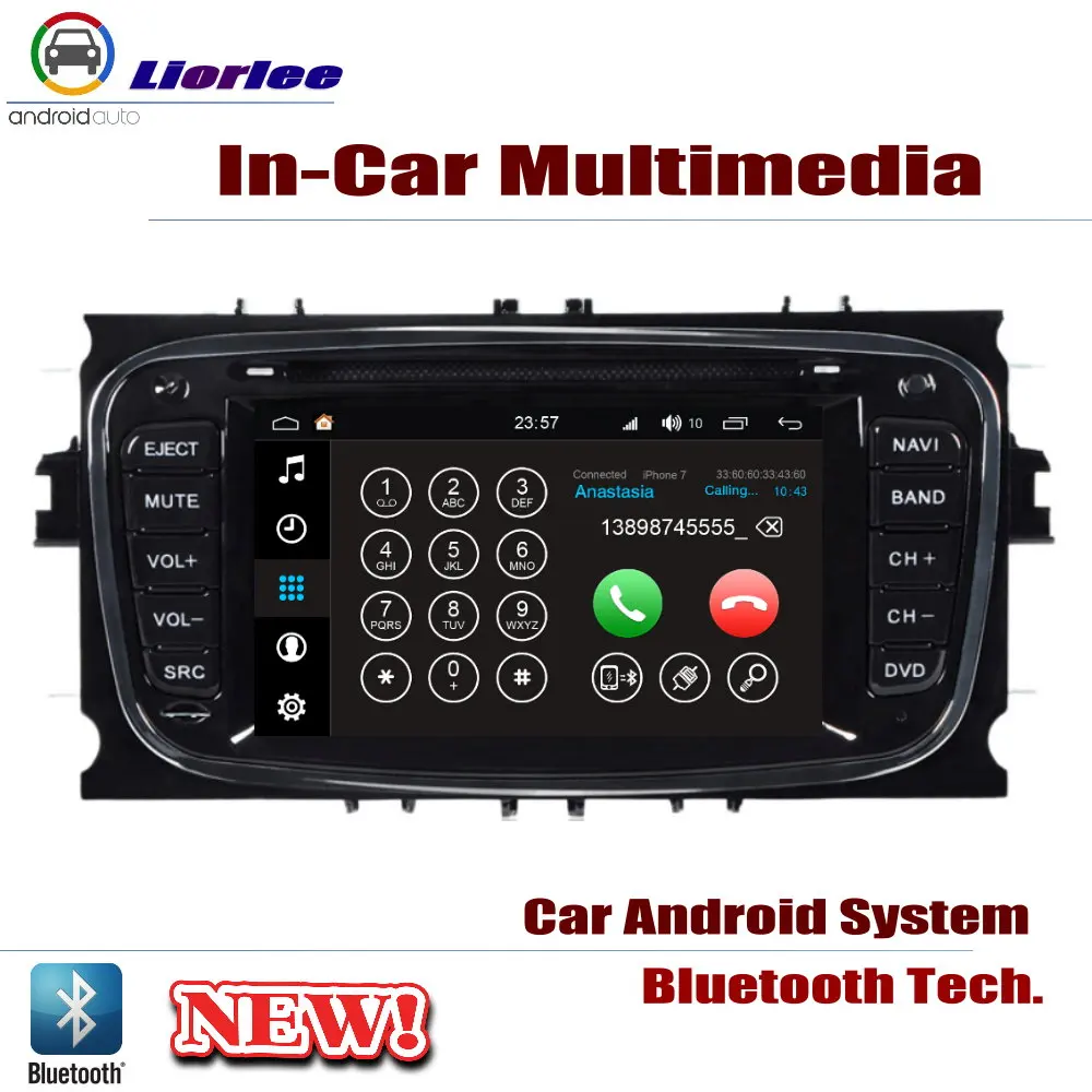 Автомагнитола DVD GPS плеер навигация для Ford Focus 2008 2011 Android HD дисплей система аудио