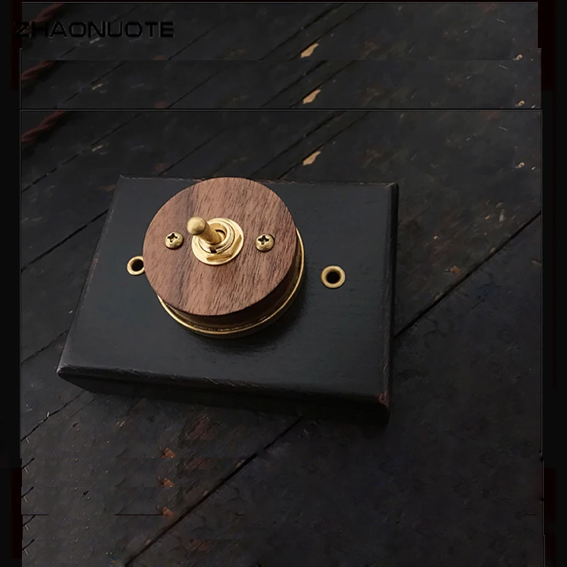 Высокое качество древесины переключатель Черный основание грецкого ореха 1-4