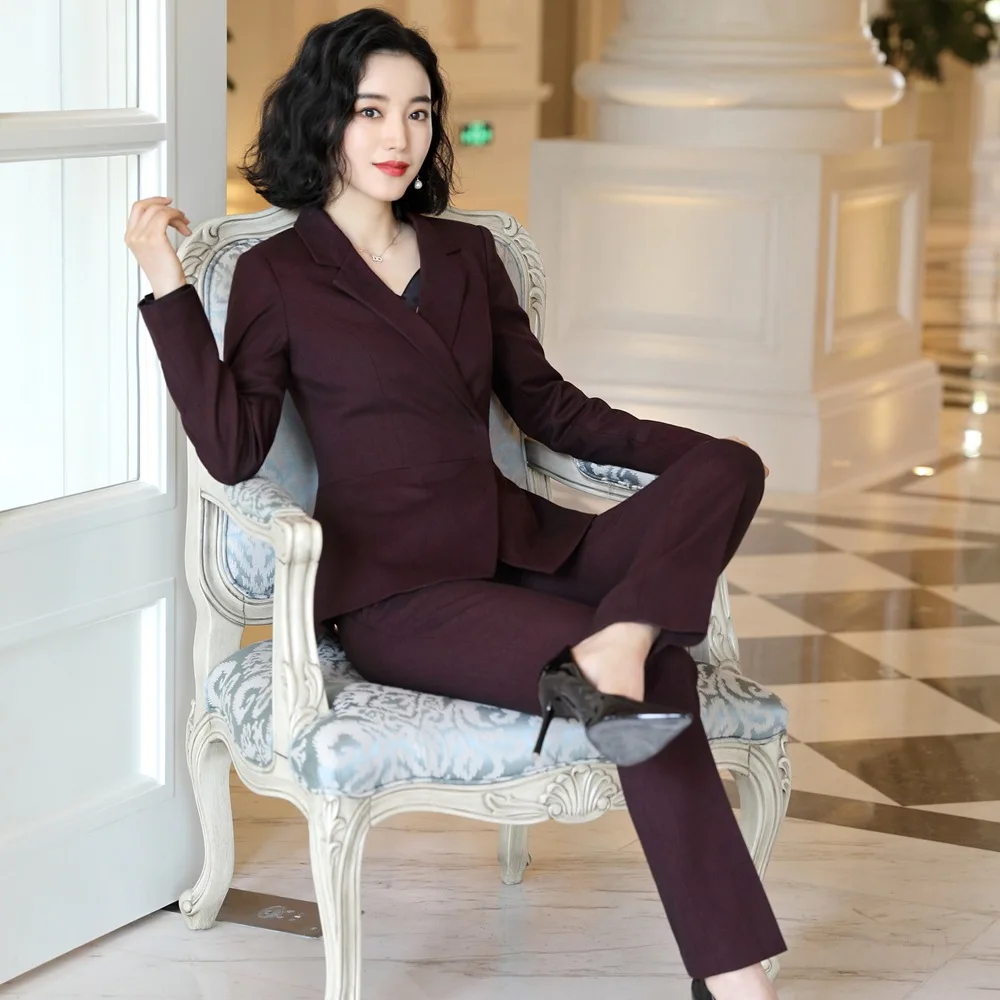 Женский офисный костюм женская форма профессиональный 2019 облегающий жакет с