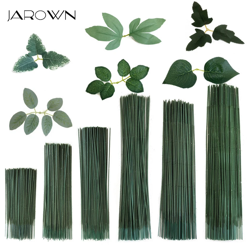 

JAROWN Artificial Plant Leaf Flower Stem DIY Flower Pole Wedding Bouquet Accessories Home Flower Arrangement Leaves Material
