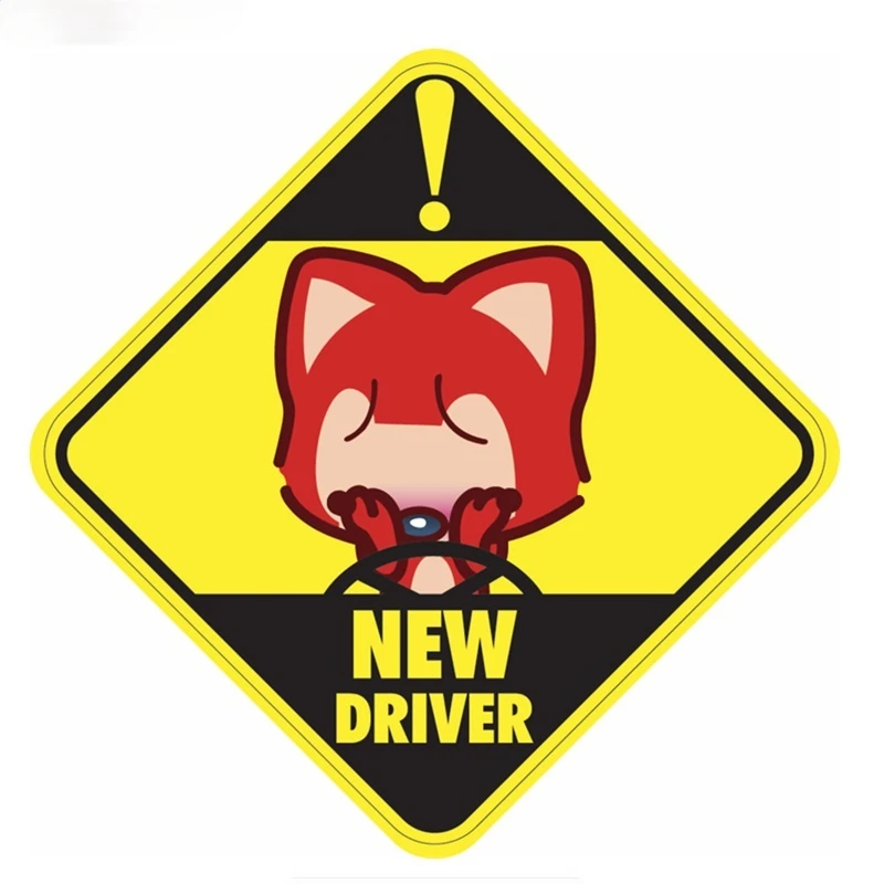 

New Driver Car Stickers Funny Decals Decoration for Bumper Laptop Refrigerator Wall Scratch-Proof Exterior KK12x12cm