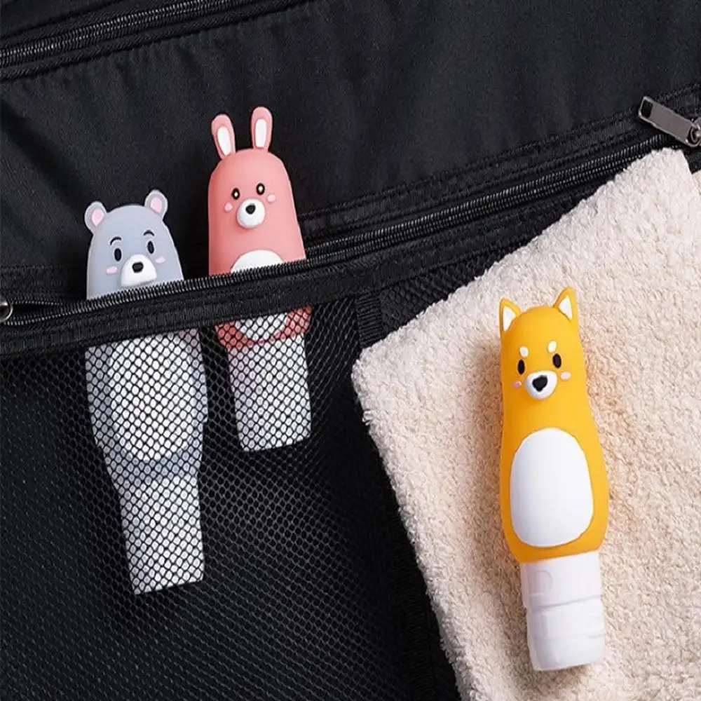 Портативный милые многоразового Путешествия силиконовый пустые бутылки шампуня