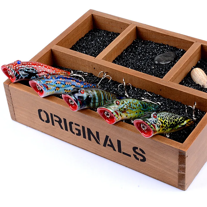 

1pcs Big Popper Fishing Lure Artificial Fishing Bait Crankbait Wobblers High Carbon Steel Hook Fishing Lures Lure