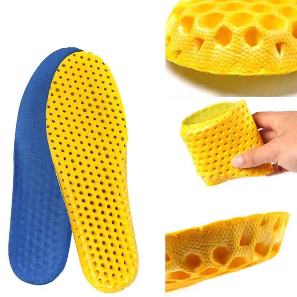 1 Pair Stretch Breathable Insoles Memory Foam Sports Support Orthotic Insoles Woman Men Shoes Soles Pad Damping Running Cushion