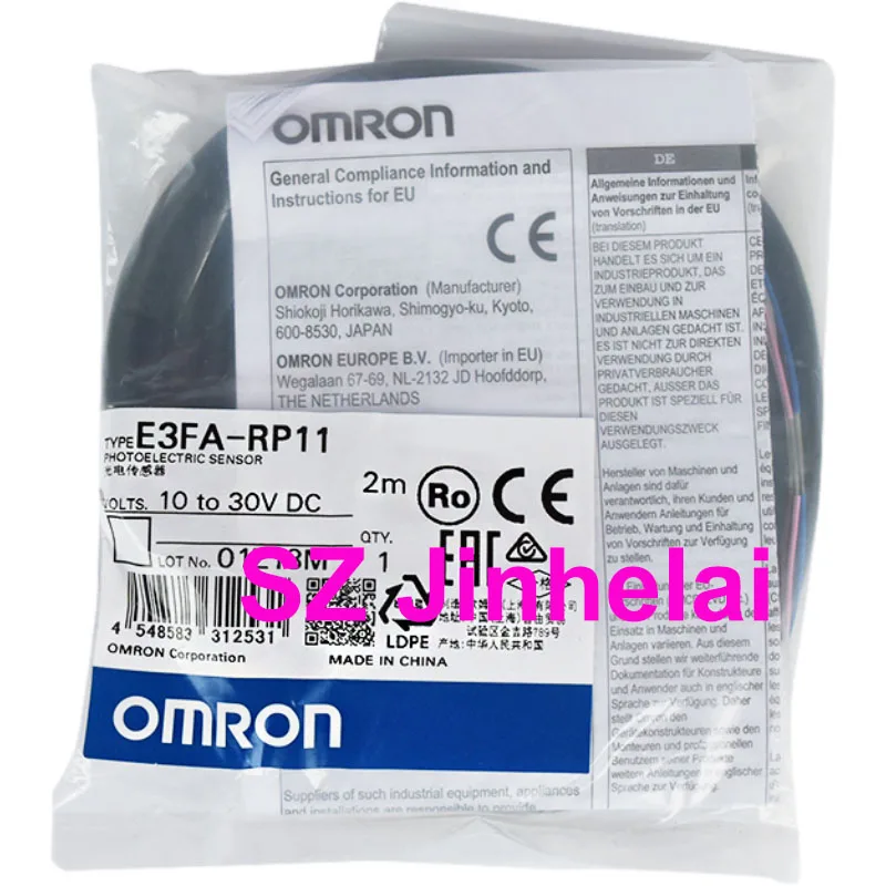 Фото Подлинный оригинальный E3FA-RP11 фотоэлектрический включатель OMRON 2 м 10-30VDC №4