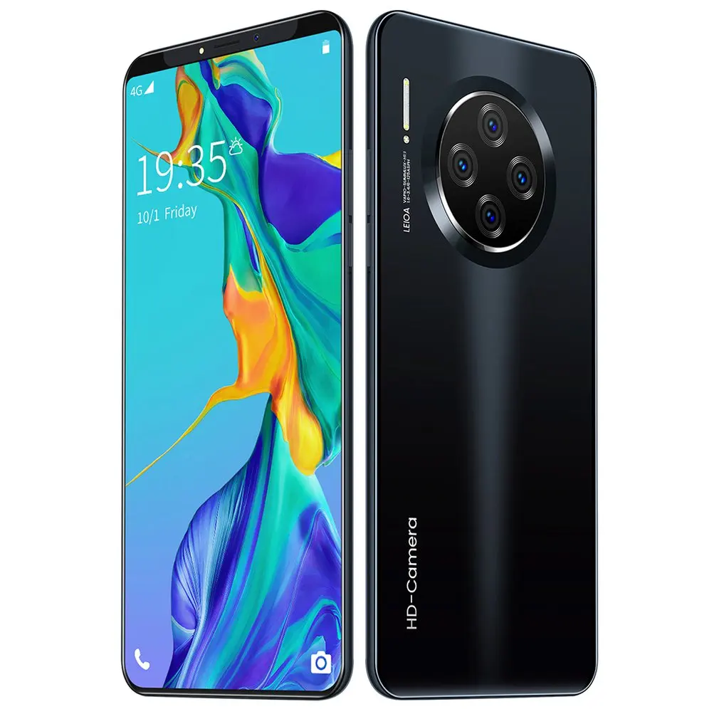 black 6,1 дюймовый смартфон для Mate33 Pro, большой экран, Android 9,1, смартфон, Hd дисплей, 8 ядер, 4500 мАч, 8 ГБ+ 128 Гб, Hd камера, мобильный телефон - Цвет: black
