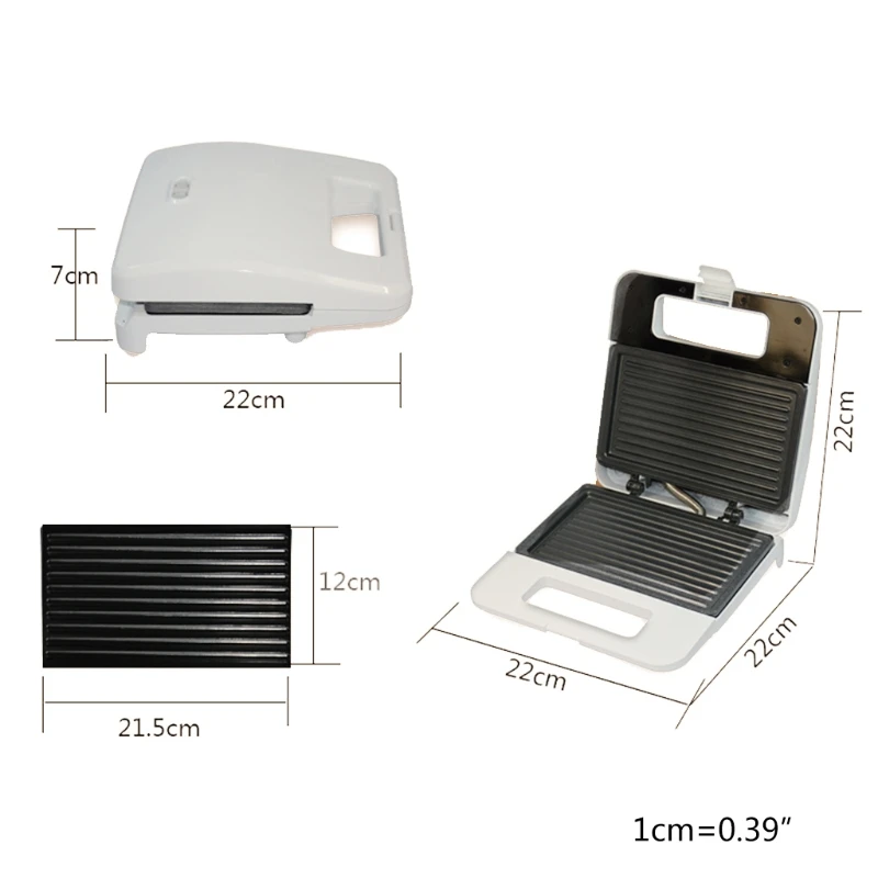 

Pannini Maker 750W Mini Household Waffle Sandwich Maker Breakfast Baking EU Plug P9YD