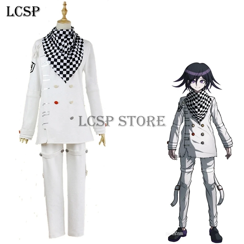 Бежевый LCSP, новинка, Danganronpa V3, Ouma kokichi Rantaro, Amami Korekiyo, Shinguji, Saihara, Shui, карнавальный костюм, все персонажи, Униформа, одежда - Цвет: Бежевый