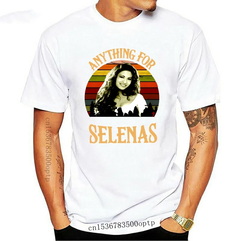 

New Anything For Selenas Singer Vintage Retro Black T Shirt Men M 3Xl