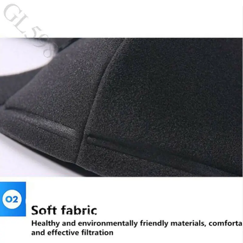 Новая противотуманная моющаяся многоразовая маска для лица PM2.5 с клапаном против