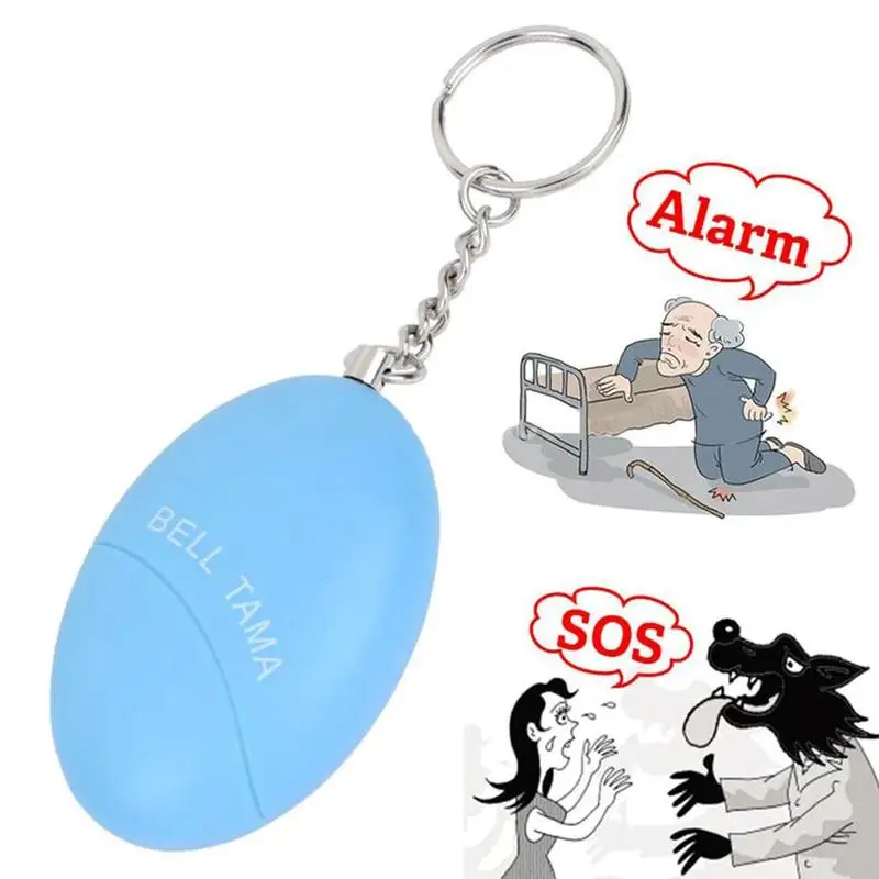 

Self Defense Alarm 100Db Egg Shape Girl Women Security Protect Alert Personal Safety Scream Loud Keychain Emergency Alarm