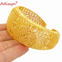 adixyn cuff bracelet ethiopian dubai wedding bangles for women arab gold color bracelet jewelry african france gifts n06012