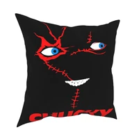 chucky doll horror pillowcase printing polyester cushion cover decor pillow case cover chair zipper 4545cm