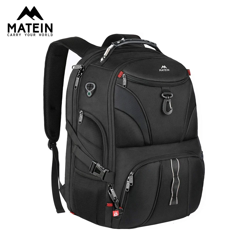 Мужская Дорожная сумка Matein водонепроницаемая для ноутбука 18 дюймов с usb портом