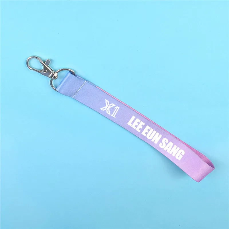 JCF794 KPOP X1 XONE брелок для ключей CHAJUNHO HANSEUNGWOO KIMYOHAN LEEHANGYUL градиентный ремешок