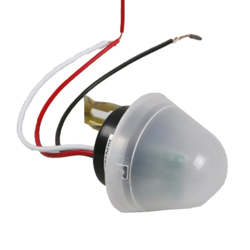 

Automatic On Off Photocell Street Light Switch DC AC 220V 50-60Hz 10A White Photo Control Photoswitch Sensor Switch