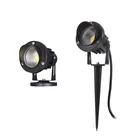 Наружный светодиодный садовый светильник для газона, 5 Вт, 10 Вт, Ландшафтная лампа с шипами, водонепроницаемая лампа для дорожек, 12 В постоянного тока, теплый белый и зеленый свет, s