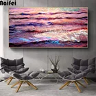 Алмазная вышивка пейзажа, большая абстрактная красочная волна, 5D, сделай сам, квадратныекруглые, картина алмазной мозаики Стразы