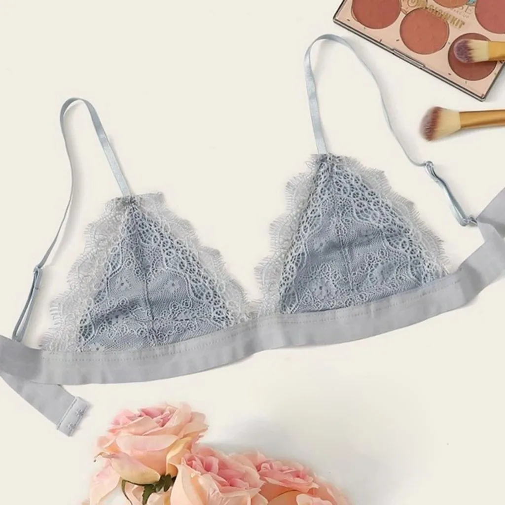 Женский кружевной бюстгальтер без косточек с V образным вырезом|Спортивный
