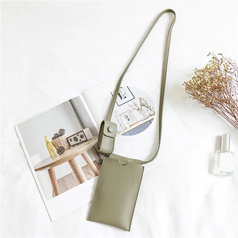 

Korean Style Simple Hipster Shoulder Bag Casual Mori Artistic Verticle Phone Bag All-match Fashion Phone Messenger Bag