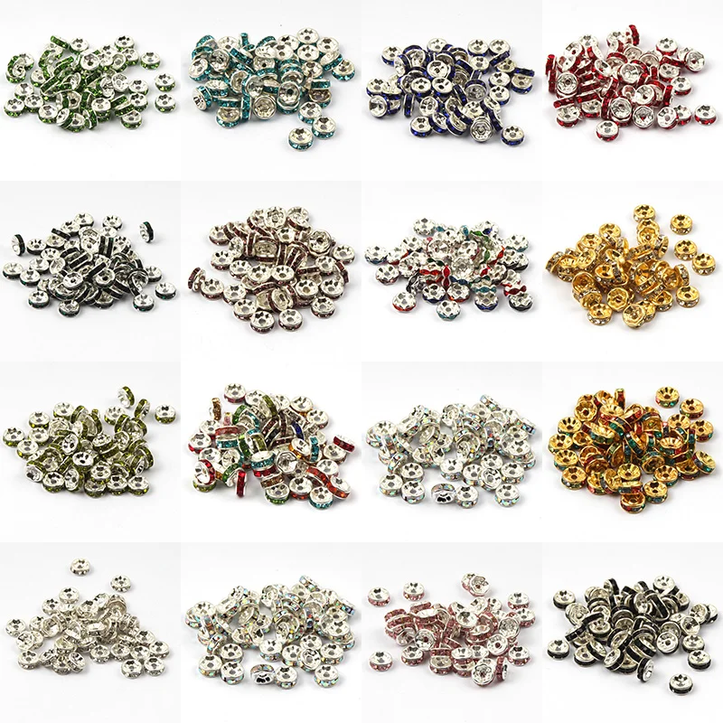 Бусина разделитель для бижутерии 6/8 мм 100 шт./лот|Бусины| |