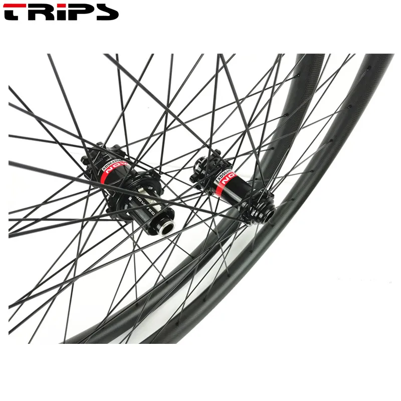 29er XC boost MTB карбоновая колесная 27 мм Ширина бескамерная горная велосипедная карбоновая обод колеса novatec ABG анти-укус Freehub