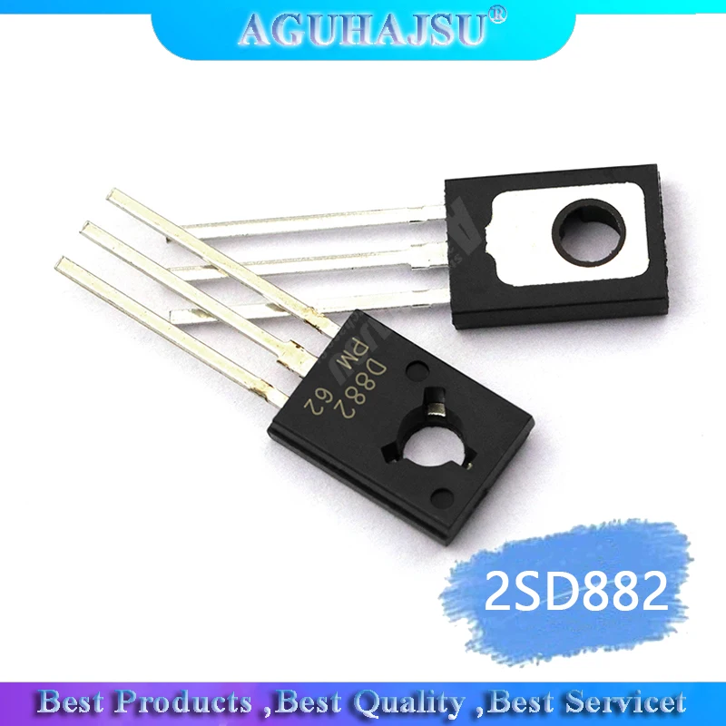 20 шт 2SD882 TO-126 D882 TO126 IC new 3A/40В NPN | Электронные компоненты и принадлежности