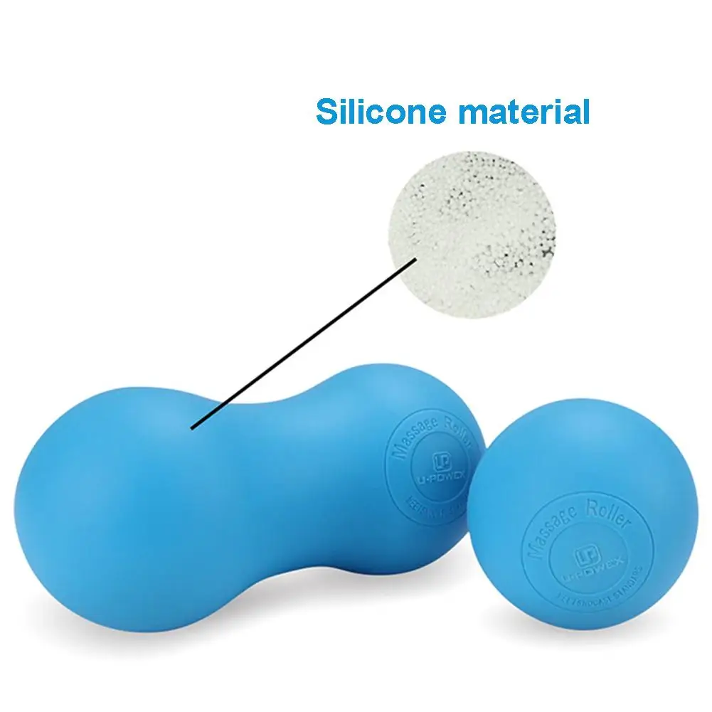 Fitness Peanut Silicone Massage Ball Body Fascia Soft Training Massager For Muscle Relieve Relaxing Gym Exercise Equipment | Спорт и