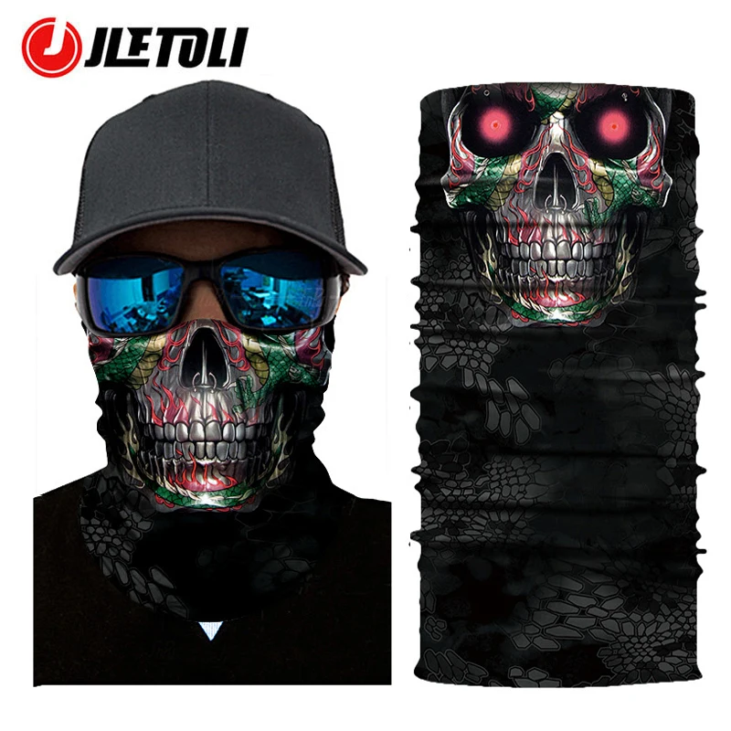 JLETOLI дышащий велосипедный шарф велосипедные головные повязки Мужская бесшовная